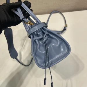 Prada Women Bonnie Leather Mini Handbag-Light Blue 1BA486