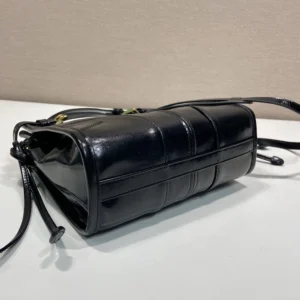 Prada Women Bonnie Leather Mini Shoulder Bag-Black 1BH229