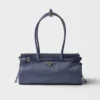 Prada Women Bonnie Medium Leather Handbag-Light Blue 1BA426