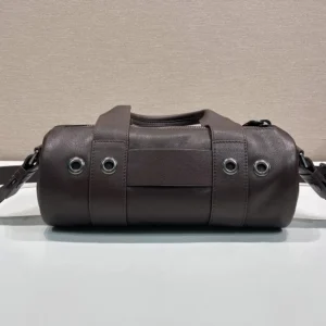 Prada Women Route Large Leather Top-Handle Bag-Cocoa Brown 1BB162