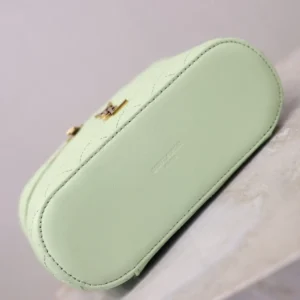 Saint Laurent YSL Women Gaby Vanity Bag In Lambskin-Aqua 7667311E