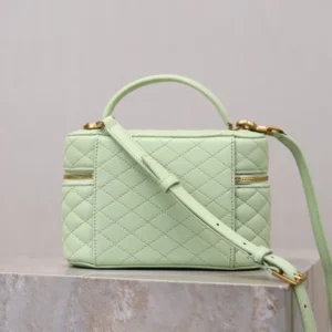 Saint Laurent YSL Women Gaby Vanity Bag In Lambskin-Aqua 7667311E