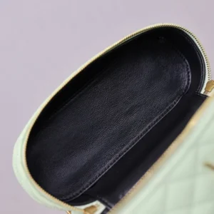 Saint Laurent YSL Women Gaby Vanity Bag In Lambskin-Aqua 7667311E