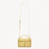 Saint Laurent YSL Women Gaby Vanity Bag In Lambskin-Yellow 7667311E
