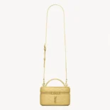Saint Laurent YSL Women Gaby Vanity Bag In Lambskin-Yellow 7667311E