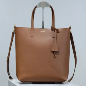 Saint Laurent YSL Women Shopping Saint Laurent Toy in Leather-Brown 600307CS