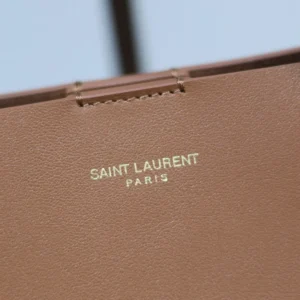Saint Laurent YSL Women Shopping Saint Laurent Toy in Leather-Brown 600307CS
