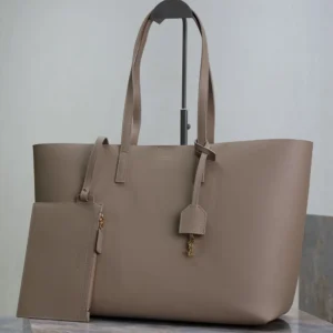 Saint Laurent YSL Women Shopping Saint Laurent in Leather-Sandy 600281CS