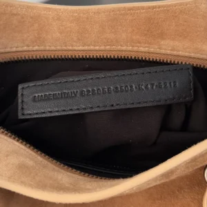 Balenciaga Women Le City Bag Small in Camel Suede Calfskin 8114422AB