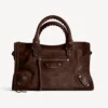 Balenciaga Women Le City Bag Small in Light Espresso 8114422AB