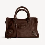 Balenciaga Women Le City Bag Small in Light Espresso 8114422AB