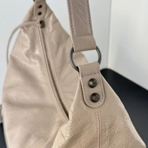 Balenciaga Women Le City Hobo Bag Medium in Sesame 8525742AB