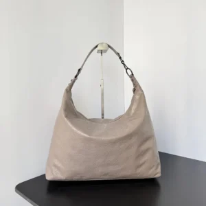Balenciaga Women Le City Hobo Bag Medium in Sesame 8525742AB