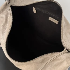 Balenciaga Women Le City Hobo Bag Medium in Sesame 8525742AB