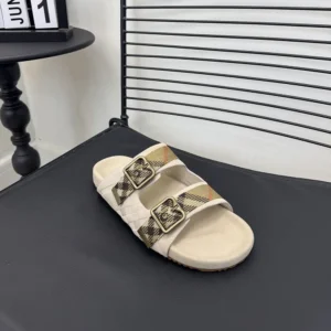 Burberry Unisex Check Suede Urchin Sandals 81188891