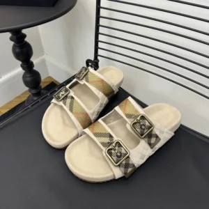 Burberry Unisex Check Suede Urchin Sandals 81188891
