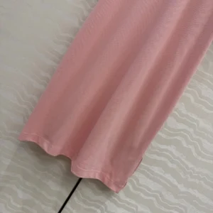 Burberry Women Check Collar Cotton Polo Shirt Dress-Pink 81189561