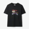 Burberry Men Crystal EKD Cotton T-shirt-Black 81154811