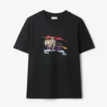 Burberry Men Crystal EKD Cotton T-shirt-Black 81154811