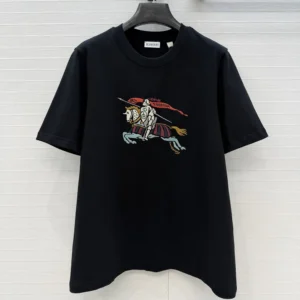 Burberry Men Crystal EKD Cotton T-shirt-Black 81154811