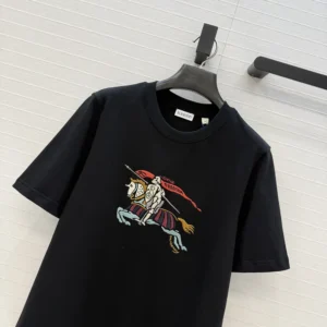 Burberry Men Crystal EKD Cotton T-shirt-Black 81154811