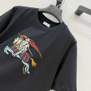 Burberry Men Crystal EKD Cotton T-shirt-Black 81154811