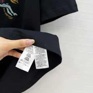 Burberry Men Crystal EKD Cotton T-shirt-Black 81154811