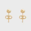 Celine Women Maillon Triomphe Hoops in Yellow Gold 46Z586GLY