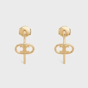 Celine Women Maillon Triomphe Hoops in Yellow Gold 46Z586GLY