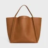 Celine Women Medium Cube Bag In Supple Calfskin-Brown