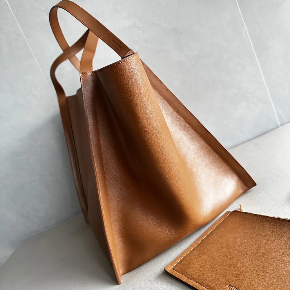 Celine Women Medium Cube Bag In Supple Calfskin-Brown 4 Celine Women Medium Cube Bag In Supple Calfskin-Brown