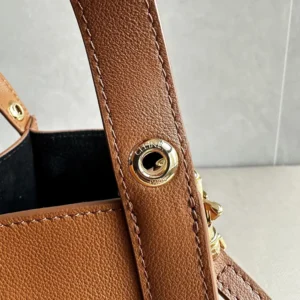 Celine Women Medium Cube Bag In Supple Calfskin-Brown