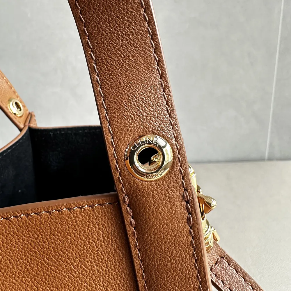 Celine Women Medium Cube Bag In Supple Calfskin-Brown 9 Celine Women Medium Cube Bag In Supple Calfskin-Brown