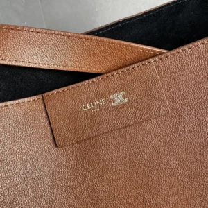 Celine Women Medium Cube Bag In Supple Calfskin-Brown