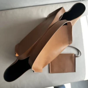 Celine Women Medium Cube Bag In Supple Calfskin-Brown