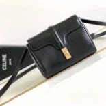 Celine Women Mini Soft 16 in Smooth Calfskin-Black