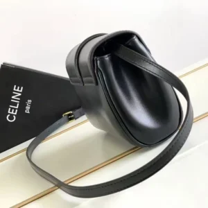 Celine Women Mini Soft 16 in Smooth Calfskin-Black