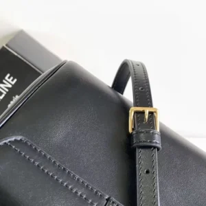 Celine Women Mini Soft 16 in Smooth Calfskin-Black