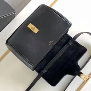 Celine Women Mini Soft 16 in Smooth Calfskin-Black