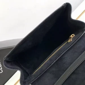 Celine Women Mini Soft 16 in Smooth Calfskin-Black