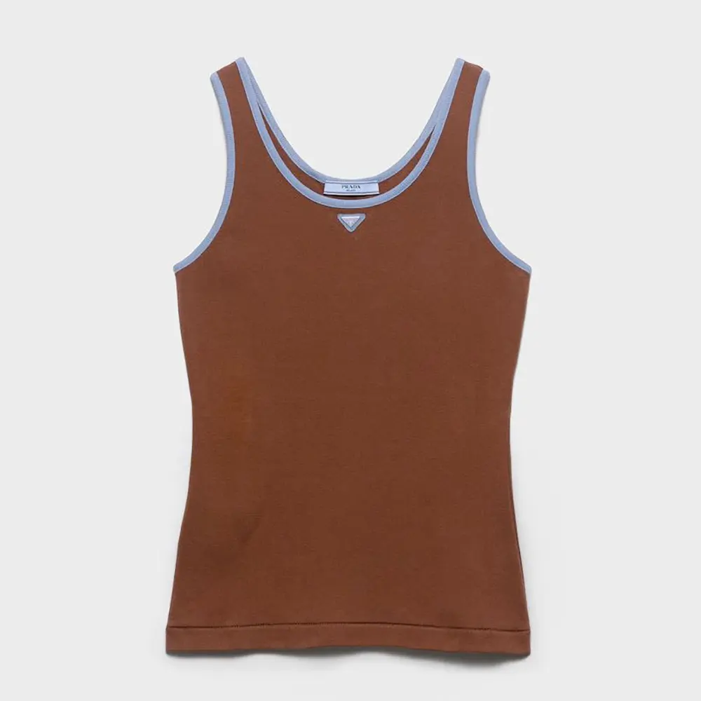 Prada Women Old Cotton Tank Top 3965919A6 1 Celine Women Old Cotton Tank Top 3965919A6