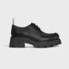 Celine Women Triomphe Derbies in Shiny Bull-Black 364043579C