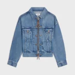 Celine Women Trucker Jacket in Denim RV0ZW930F