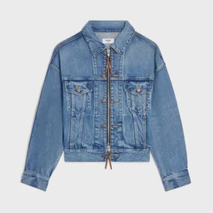Celine Women Trucker Jacket in Denim RV0ZW930F