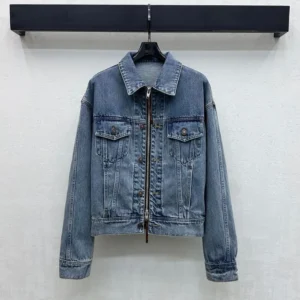 Celine Women Trucker Jacket in Denim RV0ZW930F