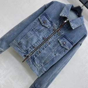 Celine Women Trucker Jacket in Denim RV0ZW930F