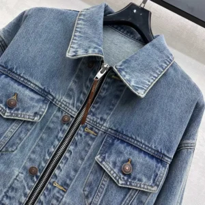 Celine Women Trucker Jacket in Denim RV0ZW930F