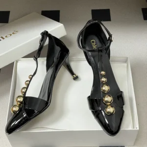 Chloe Women Cleia Heeled Sandal-Black CH26S16QWC001