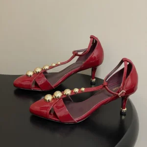 Chloe Women Cleia Heeled Sandal-Red CH26S16QWC602