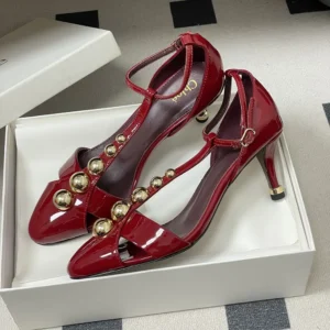 Chloe Women Cleia Heeled Sandal-Red CH26S16QWC602